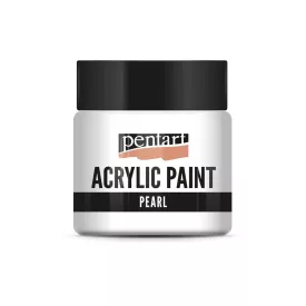 Gyöngyház akrilfesték fehér 50ml | Pentart 