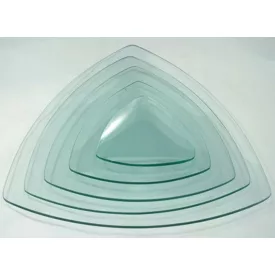 Üvegtál háromszög 29cm