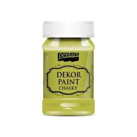Dekor krétafesték SÁRGÁSZÖLD 100ml Pentart