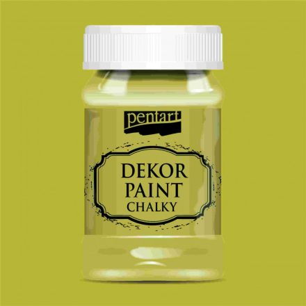 Dekor krétafesték SÁRGÁSZÖLD 100ml Pentart
