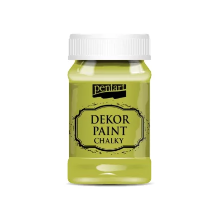 Dekor krétafesték SÁRGÁSZÖLD 100ml Pentart