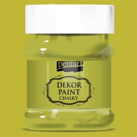 Dekor krétafesték SÁRGÁSZÖLD 230ml Pentart 