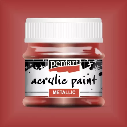 Metál akrilfesték VÖRÖSARANY  50ml | Pentart