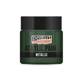 Metál akrilfesték BOROSTYÁNZÖLD  50ml | Pentart