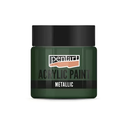 Metál akrilfesték BOROSTYÁNZÖLD  50ml | Pentart