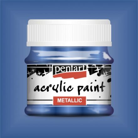 Metál akrilfesték KOBALTKÉK  50ml | Pentart