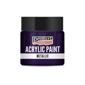 Metál akrilfesték EZÜSTLILA  50ml | Pentart