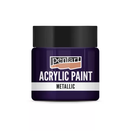 Metál akrilfesték EZÜSTLILA  50ml | Pentart