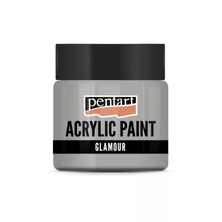Glamour akrilfesték  -  PLATINUM 50ml | Pentart 