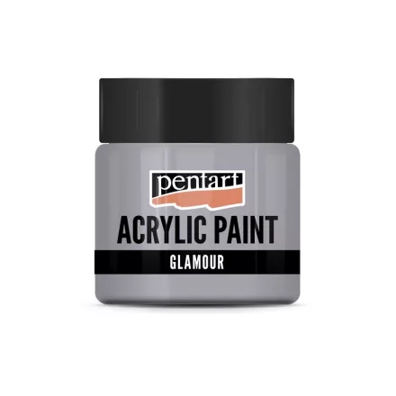 Glamour akrilfesték  -  ÓEZÜST 50ml | Pentart 