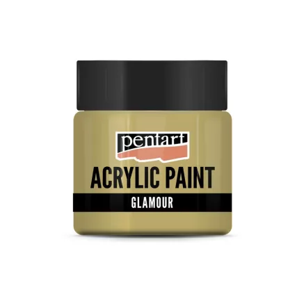 Glamour akrilfesték  -  ARANY 50ml | Pentart 