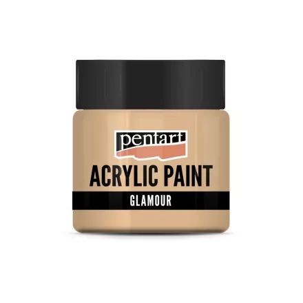 Glamour akrilfesték  -  VÖRÖSARANY 50ml | Pentart 