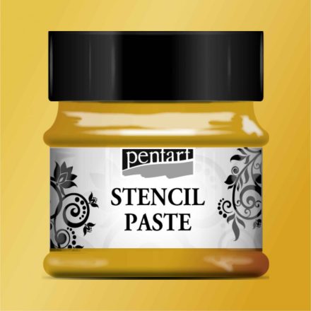 Stencil paszta 50ml metál arany Pentart