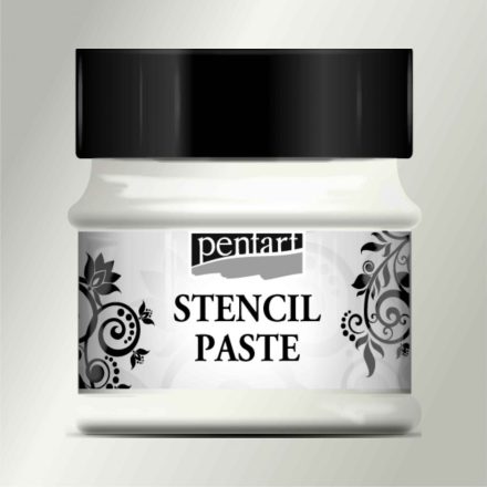 Stencil paszta 50ml metál ezüst Pentart