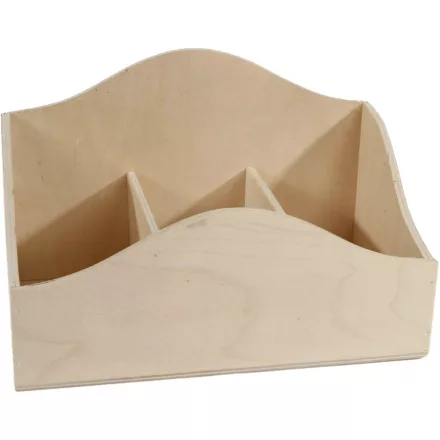 Fa írószeres tartó, sima 22 x 10 x 14cm