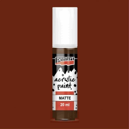 Matt akrilfesték - VÖRÖSBARNA 20ml | Pentart