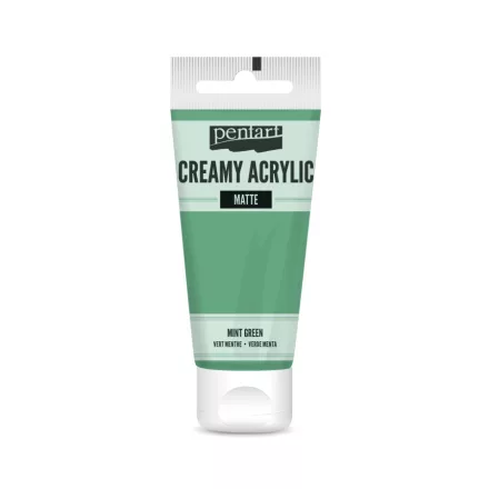 Krémes akrilfesték matt -  MENTAZÖLD 60ml | Pentart 
