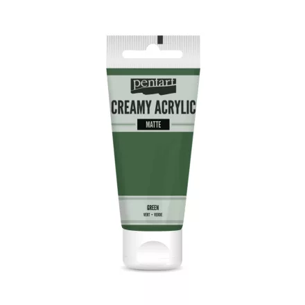 Krémes akrilfesték matt -  ZÖLD 60ml | Pentart 