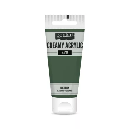 Krémes akrilfesték matt -  FENYŐZÖLD 60ml | Pentart 