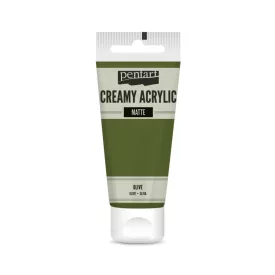 Krémes akrilfesték matt -  OLIVA 60ml | Pentart 