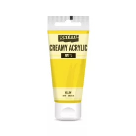 Krémes akrilfesték matt -  SÁRGA 60ml | Pentart 