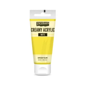 Krémes akrilfesték matt -  REPCESÁRGA 60ml | Pentart 