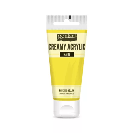 Krémes akrilfesték matt -  REPCESÁRGA 60ml | Pentart 