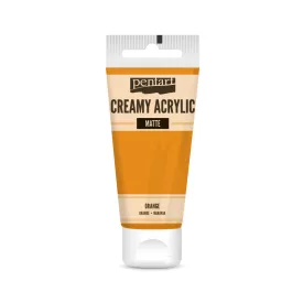Krémes akrilfesték matt -  NARANCS 60ml | Pentart 