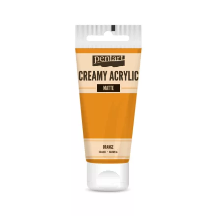 Krémes akrilfesték matt -  NARANCS 60ml | Pentart 