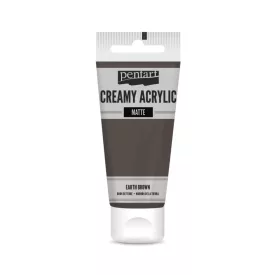 Krémes akrilfesték matt -  FÖLDBARNA 60ml | Pentart 