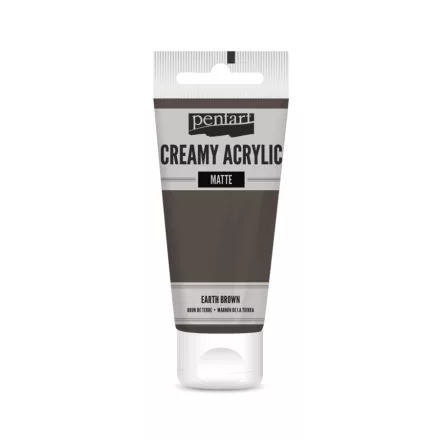 Krémes akrilfesték matt -  FÖLDBARNA 60ml | Pentart 
