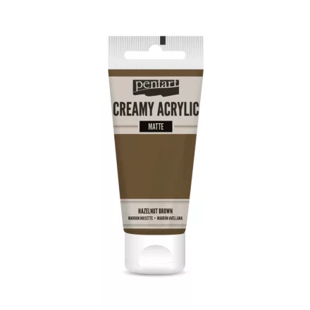 Krémes akrilfesték matt -  MOGYORÓ 60ml | Pentart 