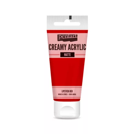 Krémes akrilfesték matt -  RÚZSPIROS 60ml | Pentart 