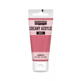 Krémes akrilfesték matt -  FLAMINGÓPIROS 60ml | Pentart 