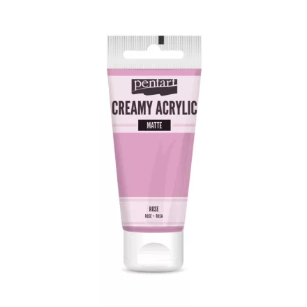 Krémes akrilfesték matt -  RÓZSASZÍN 60ml | Pentart 