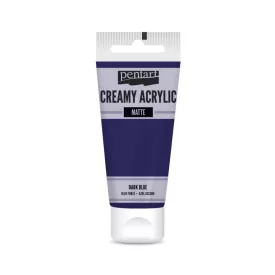 Krémes akrilfesték matt -  SÖTÉTKÉK 60ml | Pentart 