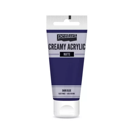 Krémes akrilfesték matt -  SÖTÉTKÉK 60ml | Pentart 