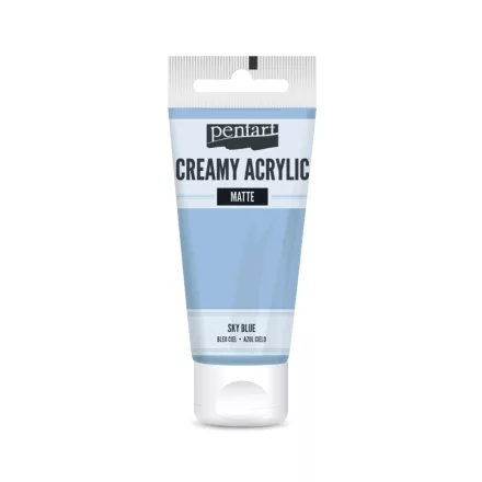 Krémes akrilfesték matt - ÉGKÉK 60ml | Pentart 
