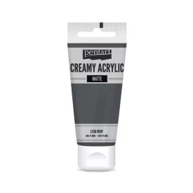 Krémes akrilfesték matt - ÓLOMSZÜRKE 60ml | Pentart 