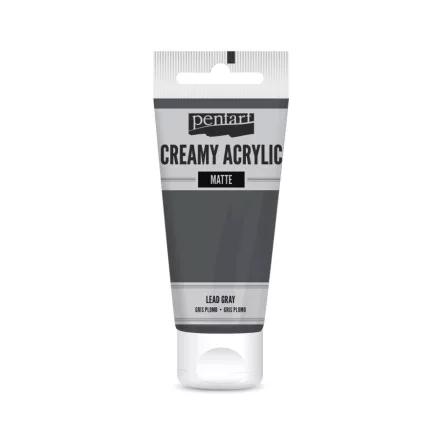 Krémes akrilfesték matt - ÓLOMSZÜRKE 60ml | Pentart 