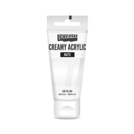 Krémes akrilfesték matt -  FEHÉR 60ml | Pentart 