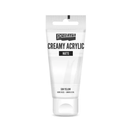 Krémes akrilfesték matt -  FEHÉR 60ml | Pentart 