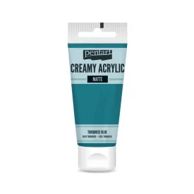 Krémes akrilfesték matt -  TÜRKIZKÉK 60ml | Pentart 