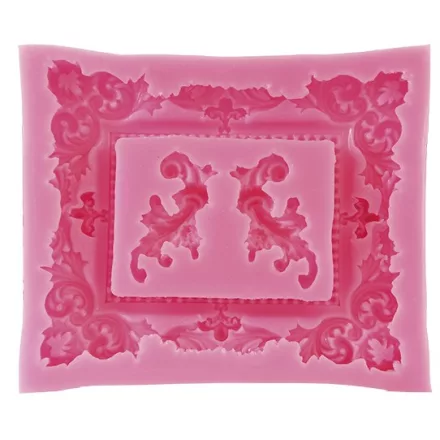 Szilikon nyomóforma lágy - Keret 11,5cm x 10cm x 1,5cm