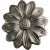 Fém díszítőelem margaréta 4,7cm
