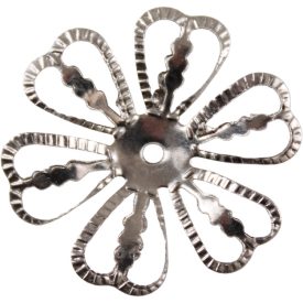 Fém díszítőelem virág 2,8cm Fém díszítőelem virág 2,8cm