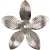 Fém díszítőelem virág 3cm 2db/cs.