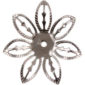 Fém díszítőelem virág 2,9 cm Fém díszítőelem virág 2,9 cm