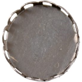 Fém díszítőelem foglalat 1,5cm 2db/cs. Fém díszítőelem foglalat 1,5cm 2db/cs.