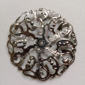 Fém díszítőelem, kerek 4,5cm Fém díszítőelem, kerek 4,5cm